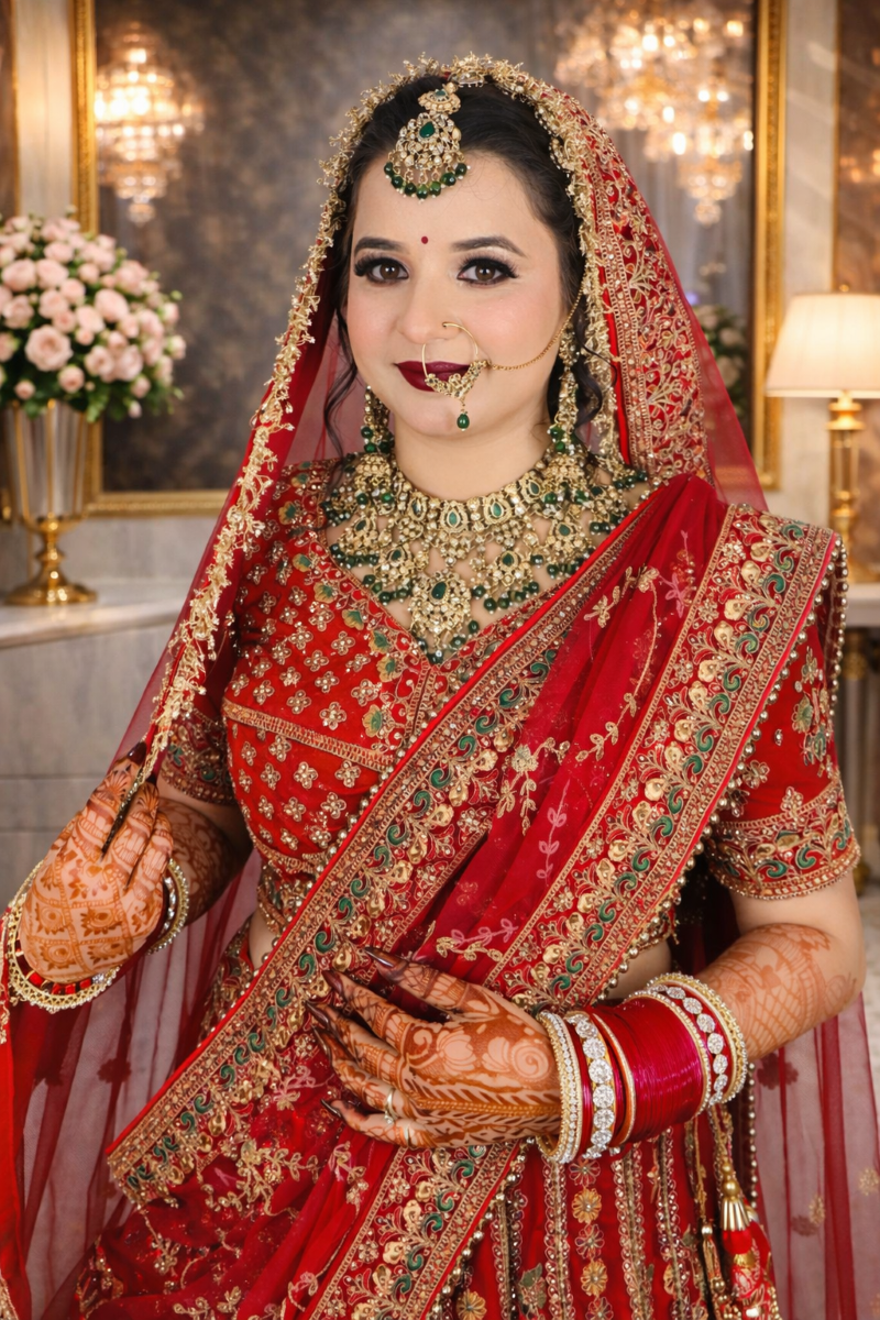 Bridal makeup by YK Makeovers, Sohna - look 12