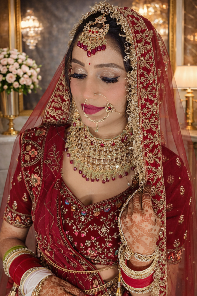 Bridal makeup by YK Makeovers, Sohna - look 3