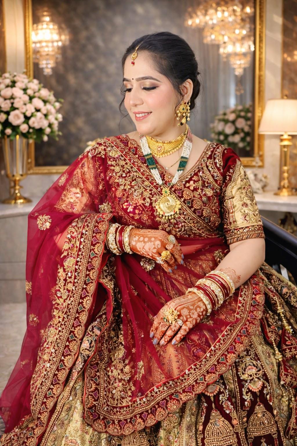 Bridal makeup by YK Makeovers in Sohna